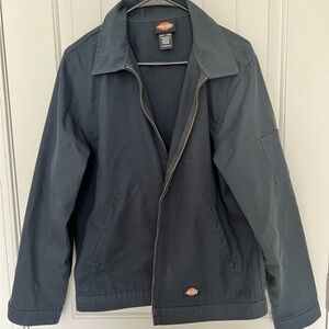 Dickies Black Lightweight Shirt Jacket Classic Collar